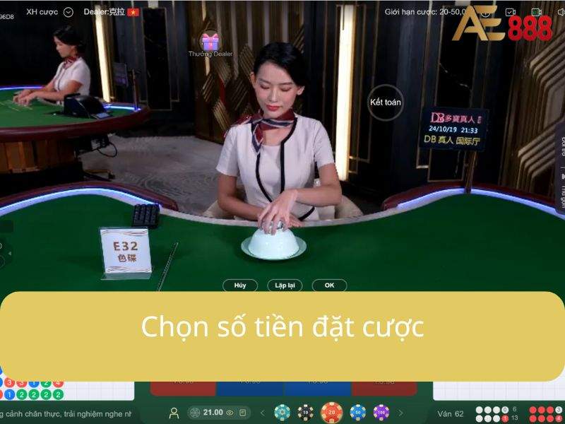 Chọn số tiền đặt cược Chọn số tiền đặt cược